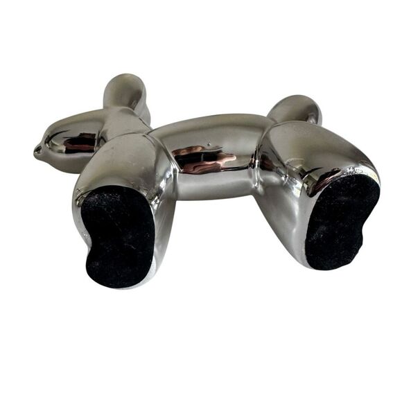 Ballon Dog Silver Sculpture Paper Weight - Picture 7 of 7